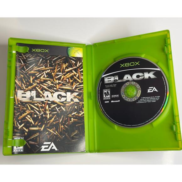 BLACK FPS Videogame (Microhsoft Xbox, 2006) Complete w/ Case & Manual - Picture 3 of 7